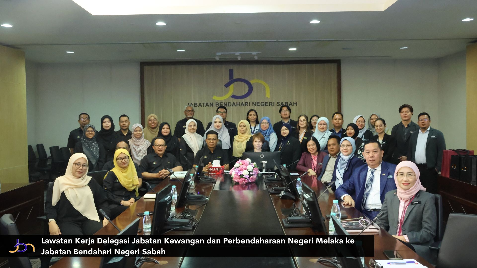 LAWATAN KERJA DELEGASI JABATAN KEWANGAN DAN PERBENDAHARAAN NEGERI MELAKA KE JABATAN BENDAHARI NEGERI SABAH